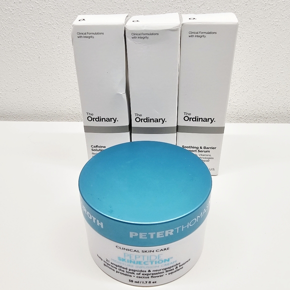 NIB Skin Care Bundle The Ordinary And Peter Thomas Roth Peptide Skinjection - Picture 1 of 6